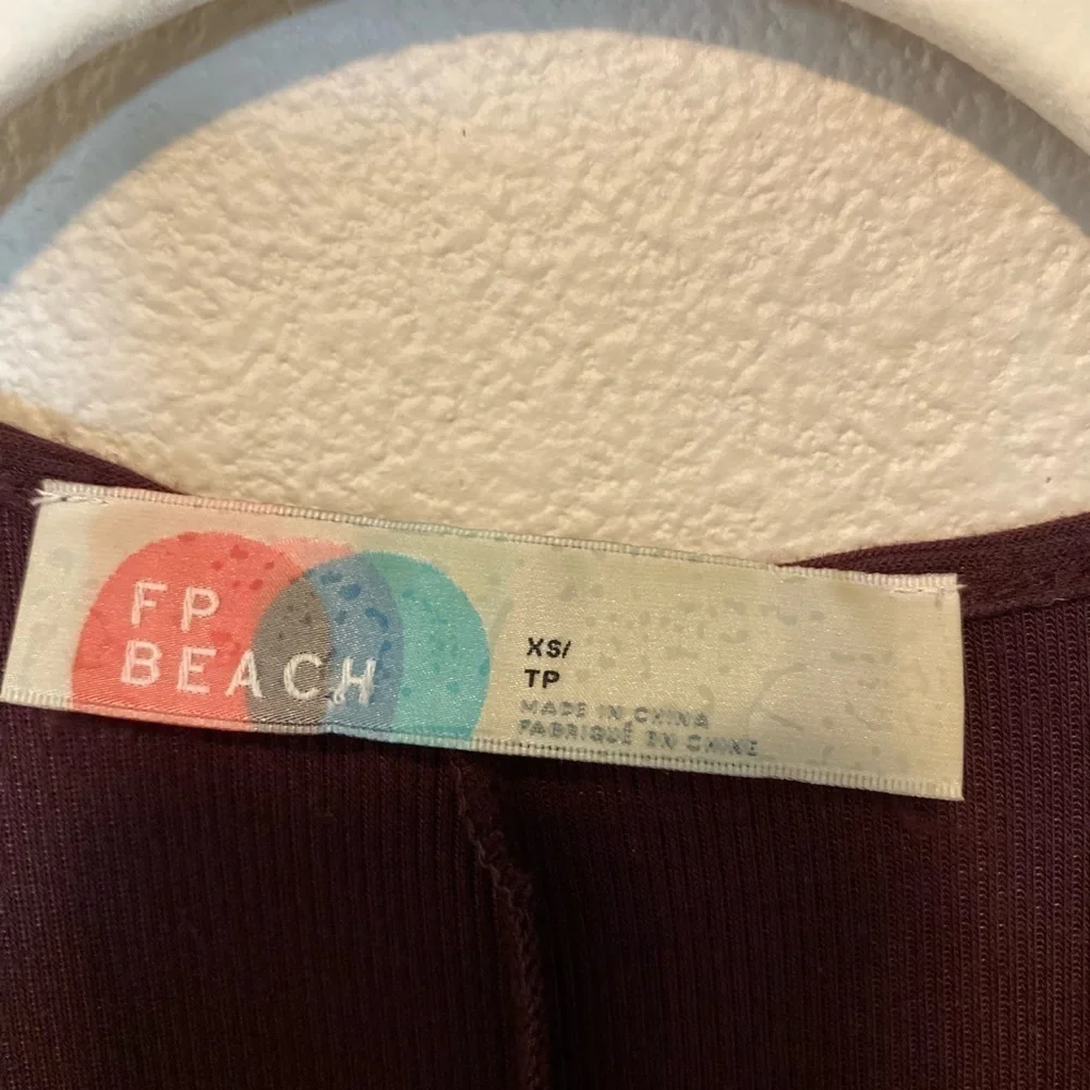 Free People Beach | Burgundy Picnic Mini Dress XS B10